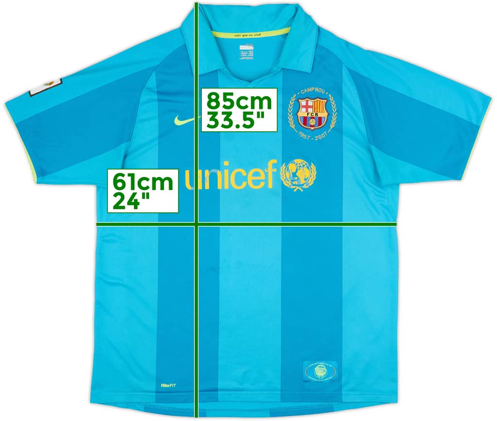 2007-09 Barcelona Away Shirt - 4/10 - (XL)