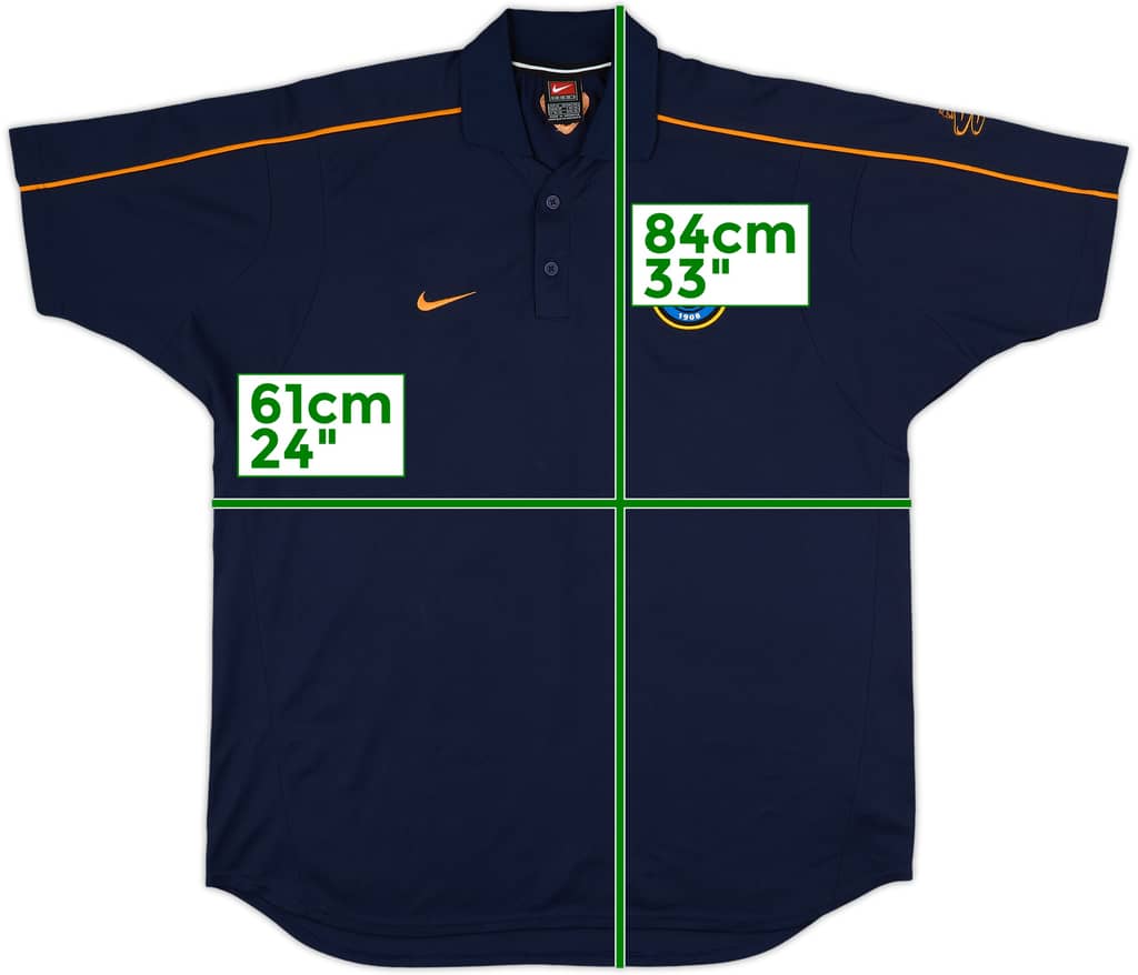 2001-02 Inter Milan Nike Polo Shirt - 9/10 - (XL)