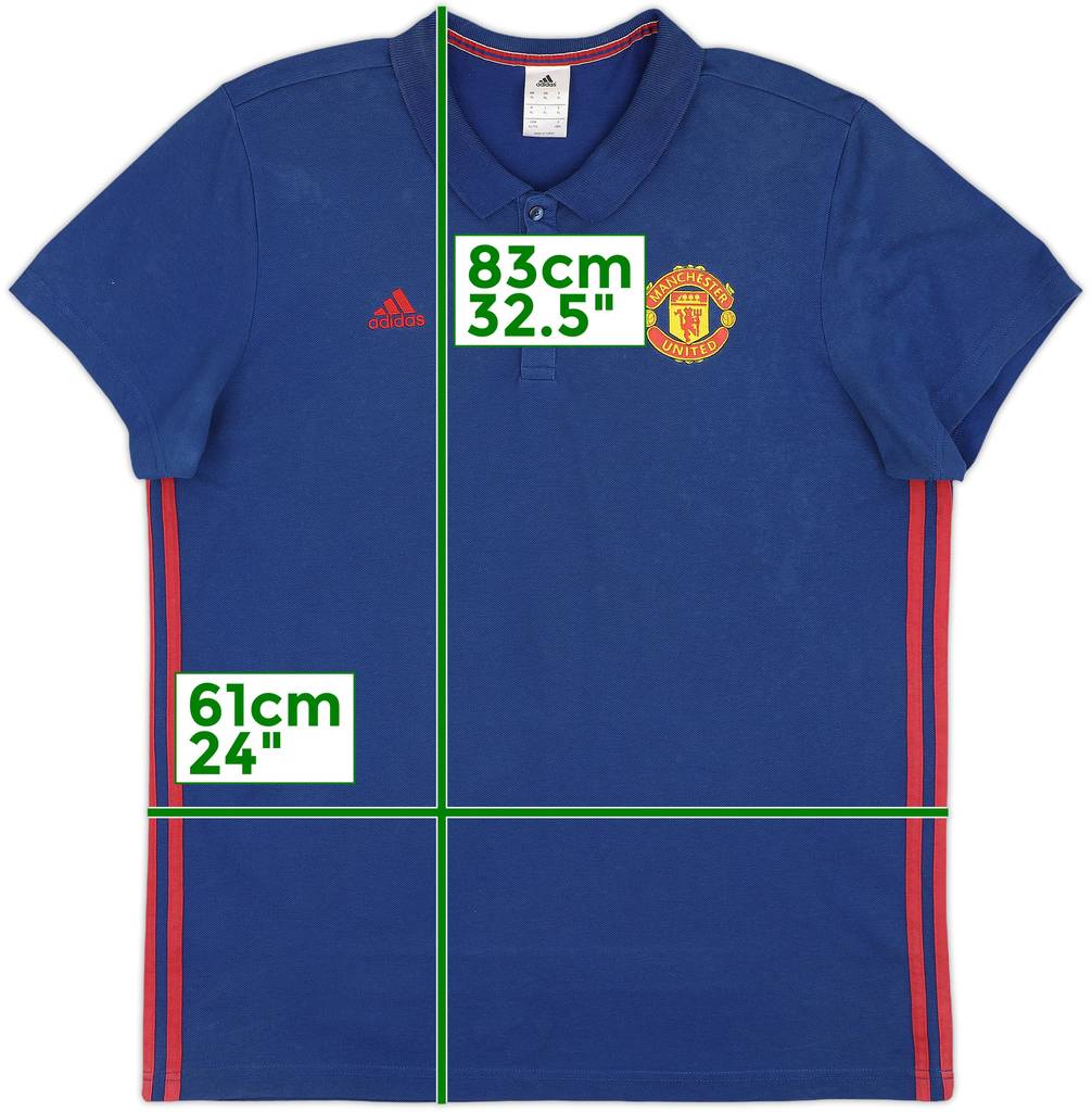 2016-17 Manchester United adidas Polo Shirt - 5/10 - (XL)