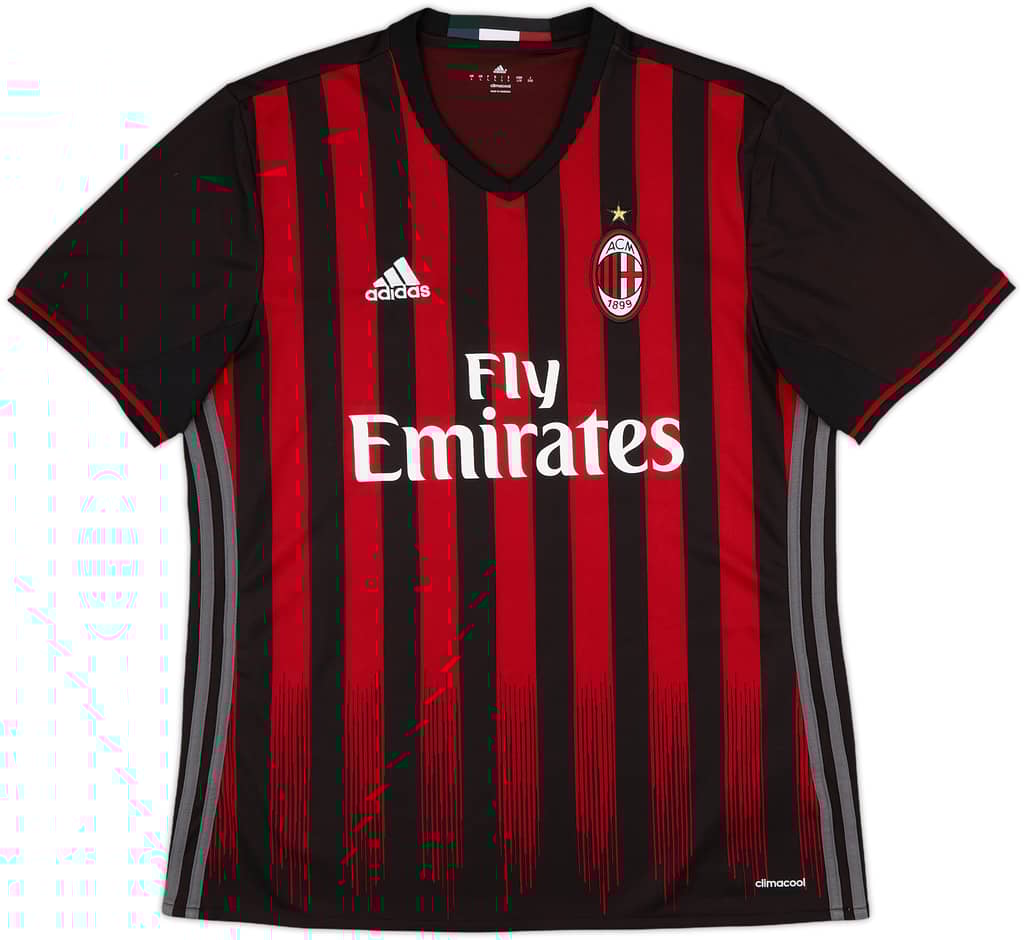 2016-17 AC Milan Home Shirt - 8/10 - (L)