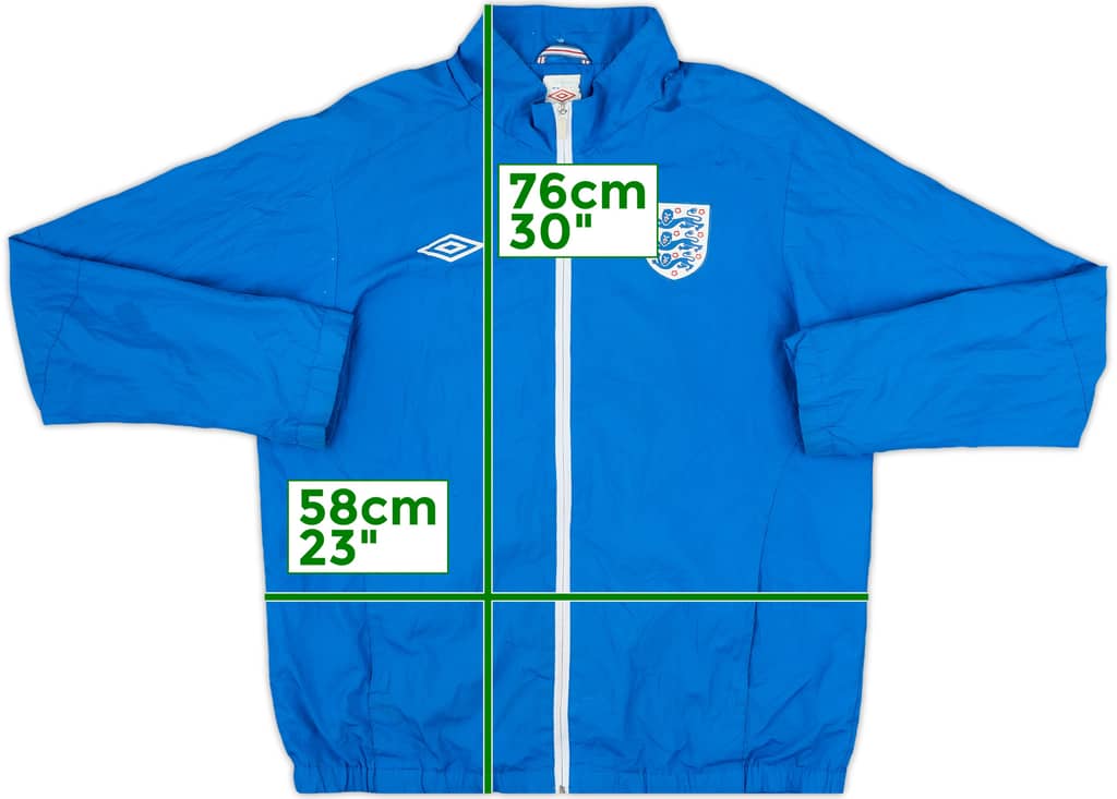 2010-11 England Umbro Hooded Rain Jacket - 6/10 - (L)