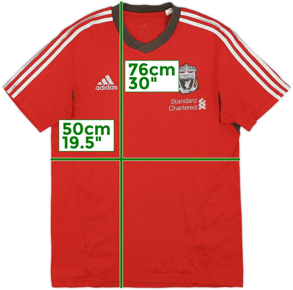 2011-12 Liverpool adidas Cotton Tee - 5/10 - (M)
