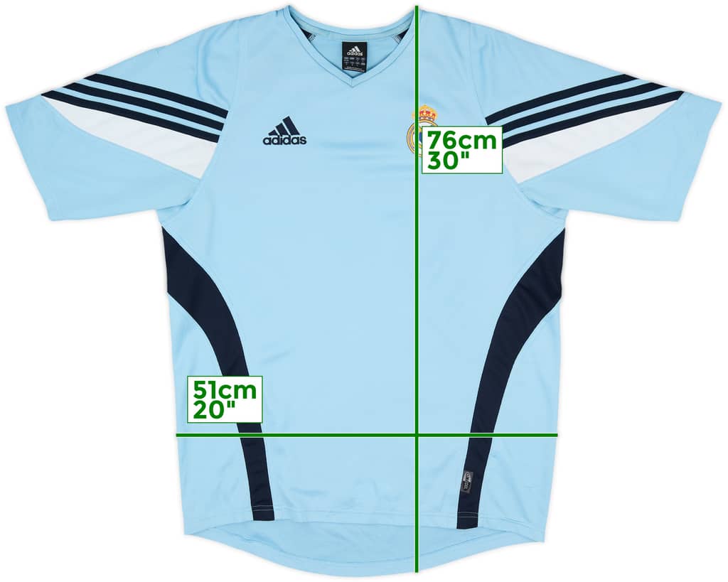 2003-04 Real Madrid adidas Training Shirt - 8/10 - (M)