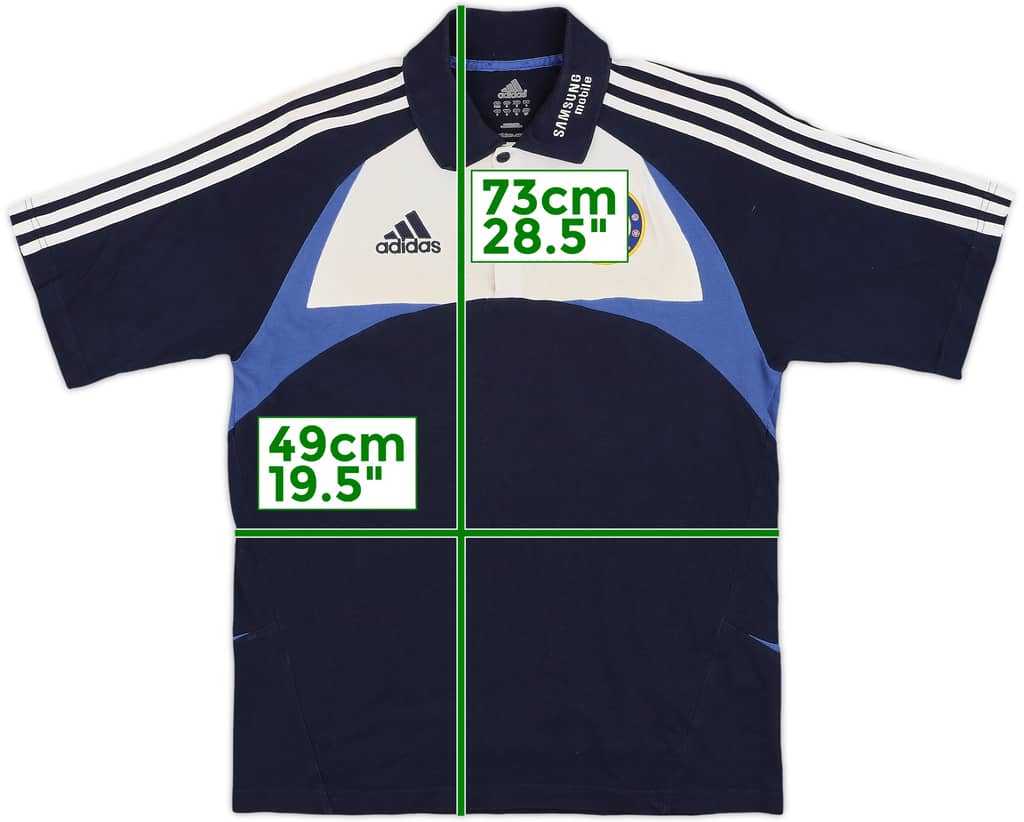 2007-08 Chelsea adidas Polo Shirt - 7/10 - (S)