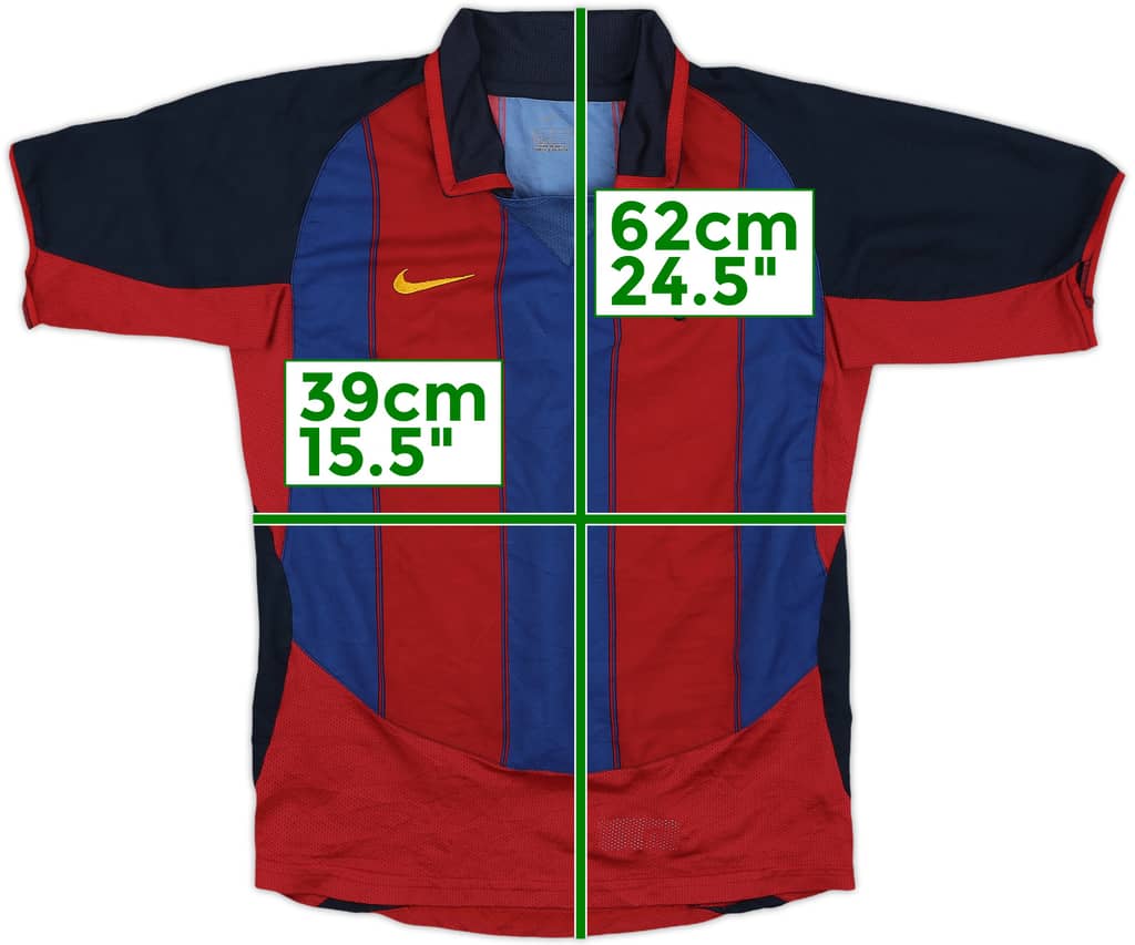 2003-04 Barcelona Home Shirt - 8/10 - (M.Boys)