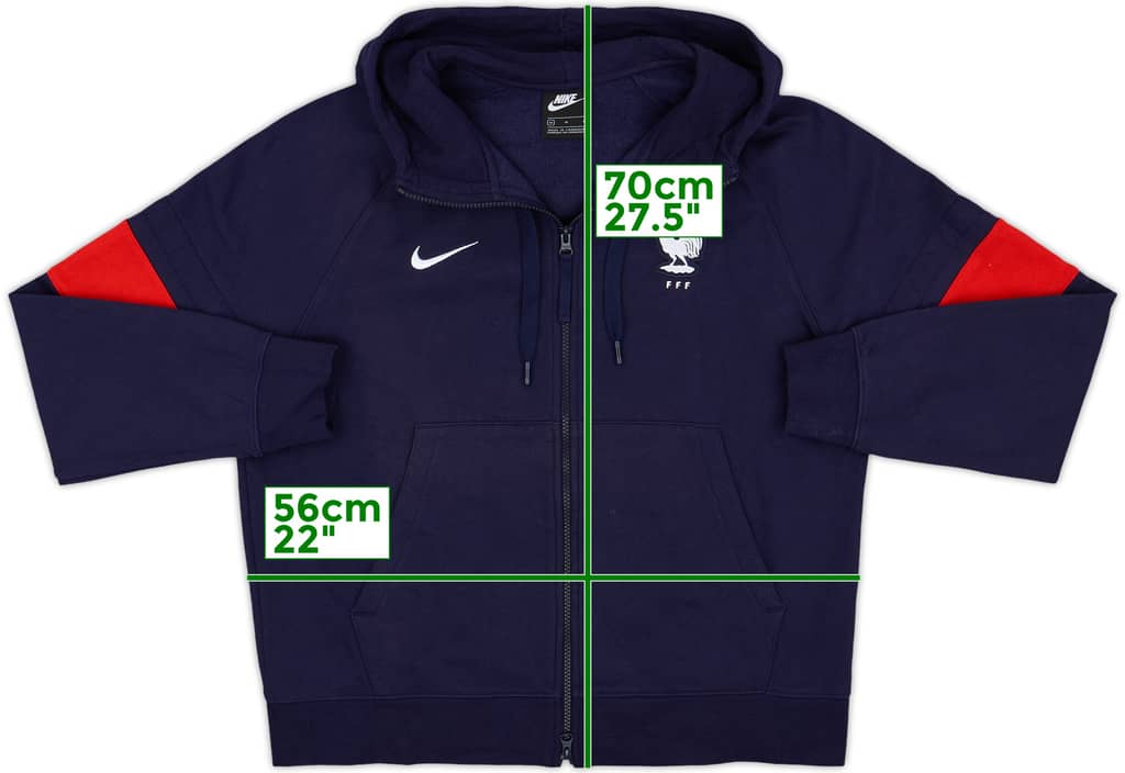 2020-21 France Nike Hooded Track Jacket - 8/10 - (M)