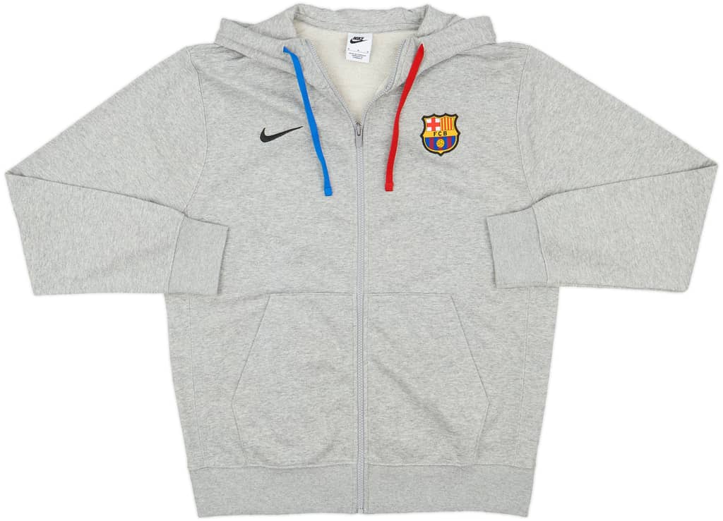 2022-23 Barcelona Nike Hooded Track Jacket - 8/10 - (M)