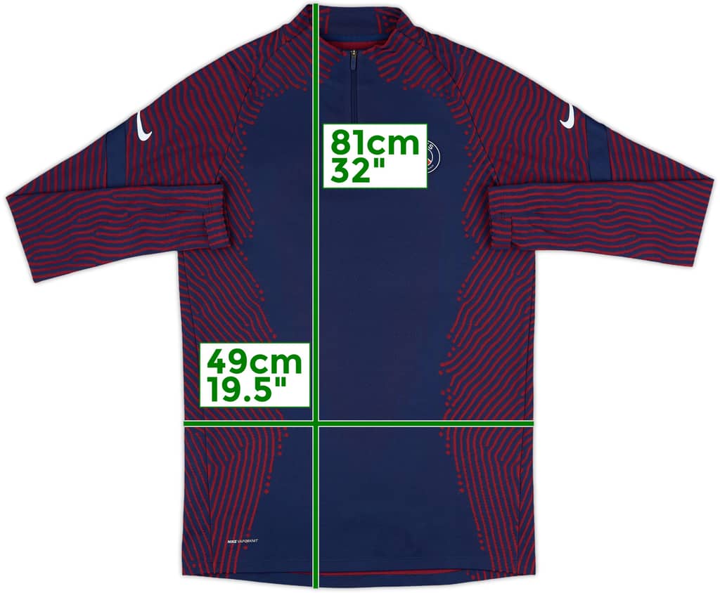 2020-21 Paris Saint-Germain Nike 1/4 Zip Training Top - 10/10 - (M)