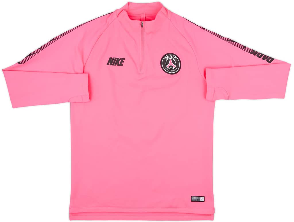 2019-20 Paris Saint-Germain Nike 1/4 Zip Training Top - 8/10 - (M)