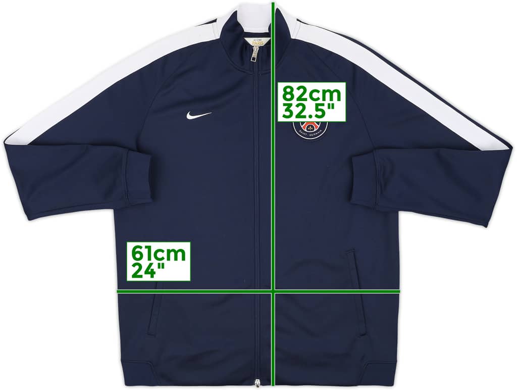 2014-15 Paris Saint-Germain Nike Track Jacket - 8/10 - (XL)
