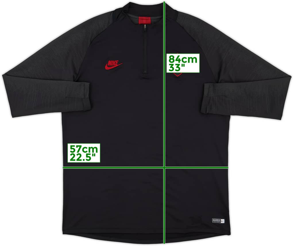 2019-20 Roma Nike 1/4 Zip Training Top - 10/10 - (XL)