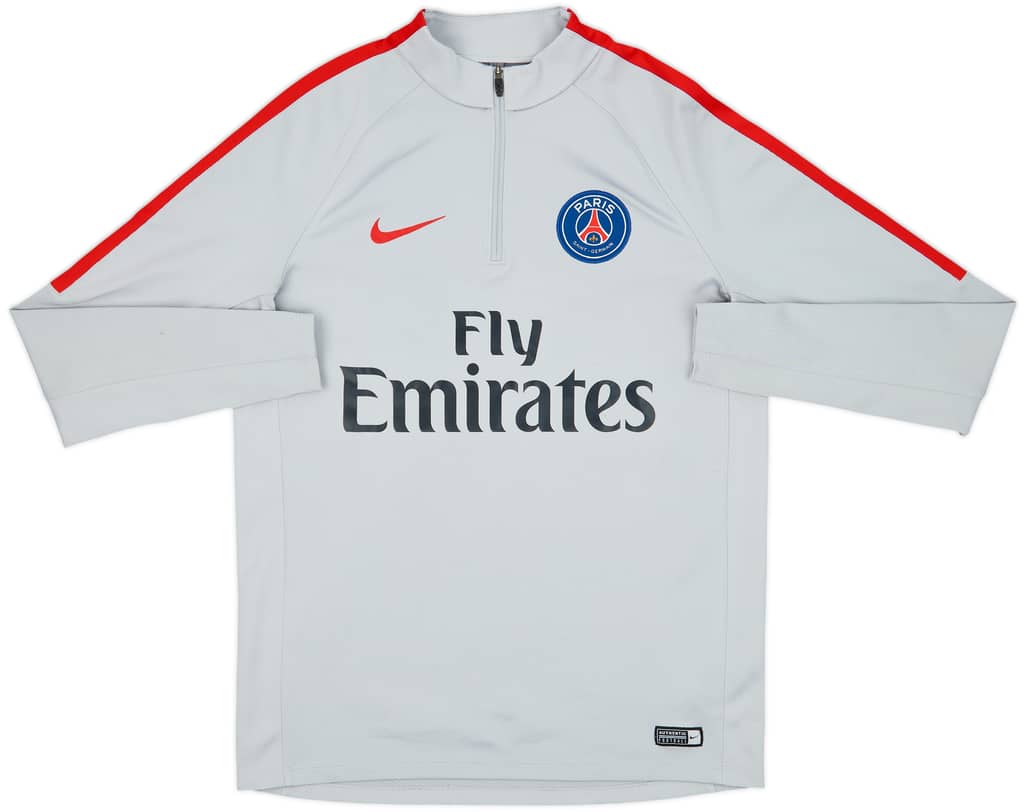 2017-18 Paris Saint-Germain Nike 1/4 Zip Drill Top - 7/10 - (M)