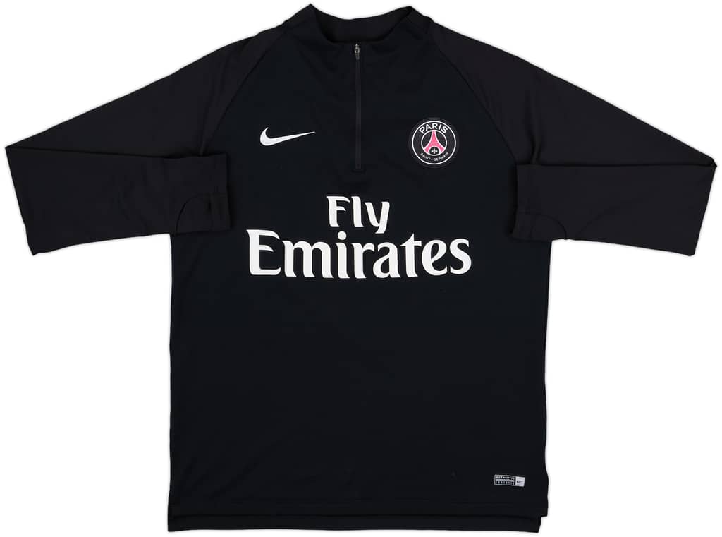 2018-19 Paris Saint-Germain Nike 1/4 Zip Drill Top - 8/10 - (L)