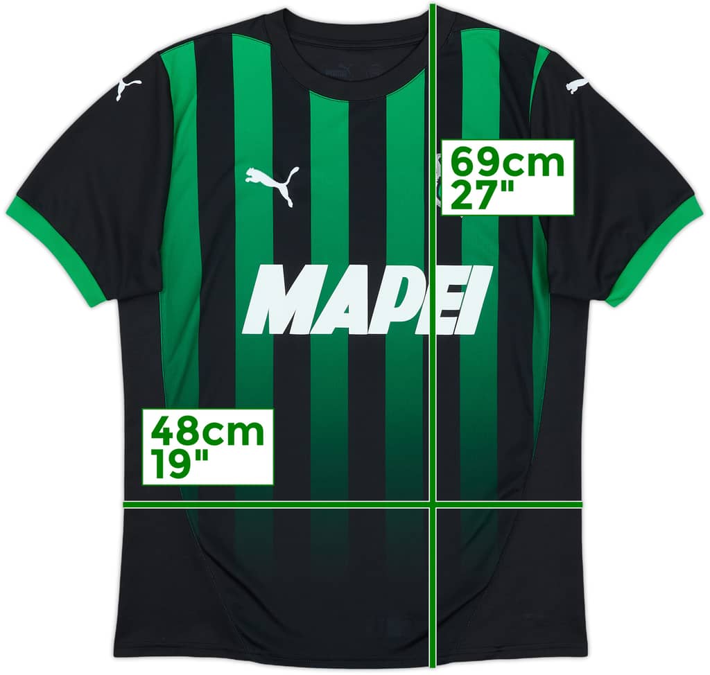 2024-25 Sassuolo Home Shirt - 7/10 - (S)