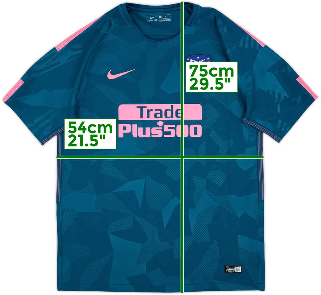 2017-18 Atletico Madrid Third Shirt - 9/10 - (L)