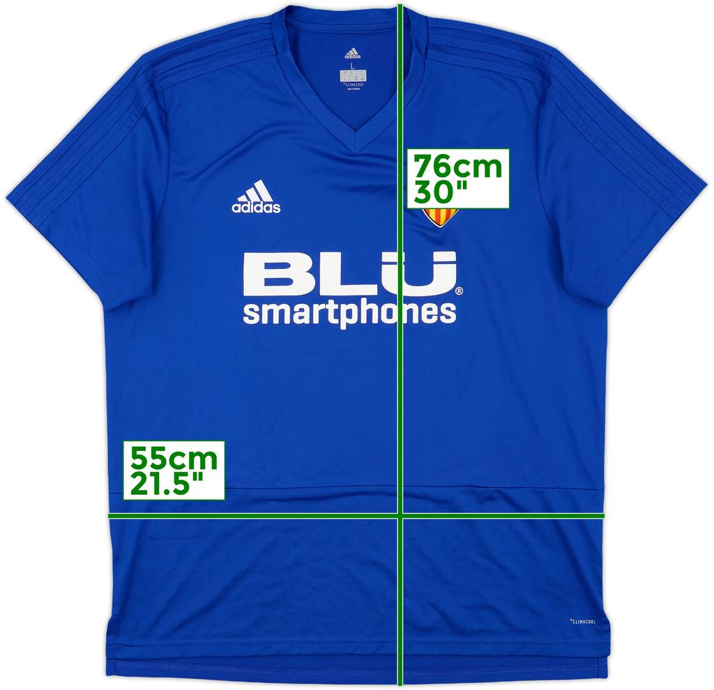 2017-18 Valencia adidas Training Shirt - 9/10 - (L)