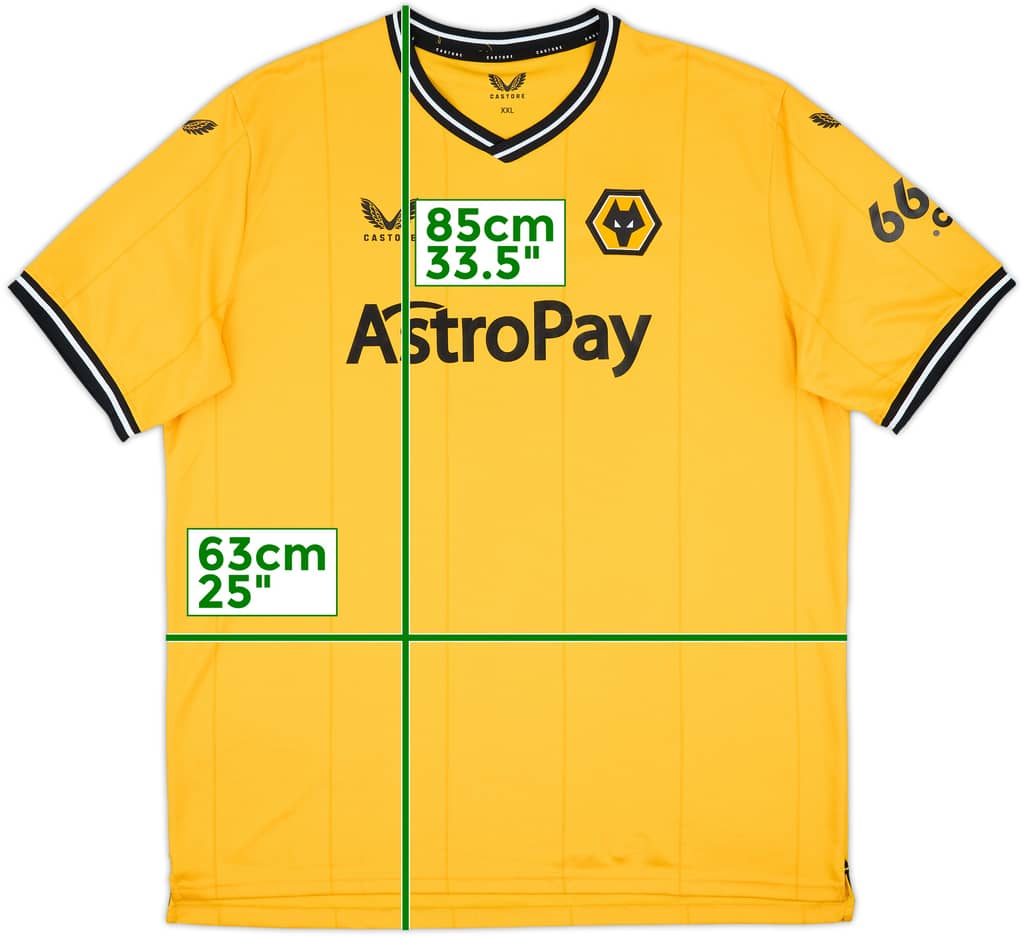 2023-24 Wolves Home Shirt - 9/10 - (XXL)