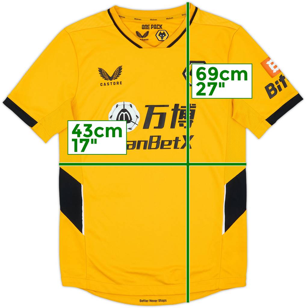 2021-22 Wolves Home Shirt - 9/10 - (S)