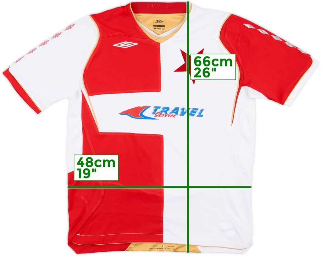 2008-09 Slavia Prague Home Shirt - 7/10 - (XL.Boys)