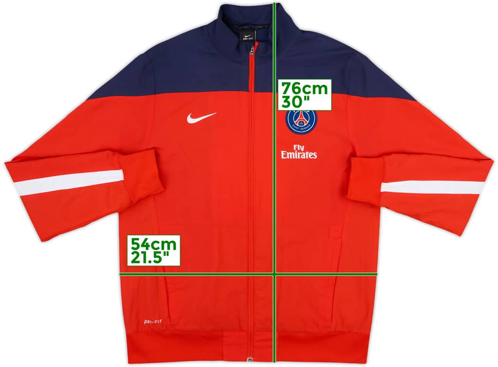 2014-15 Paris Saint-Germain Nike Track Jacket - 8/10 - (M)