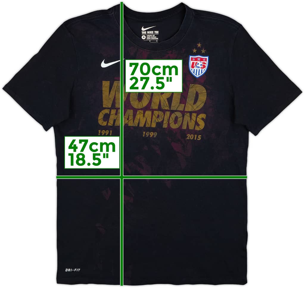 2015-16 USA Women's 'World Champions' Graphic Tee - 4/10 - (M)