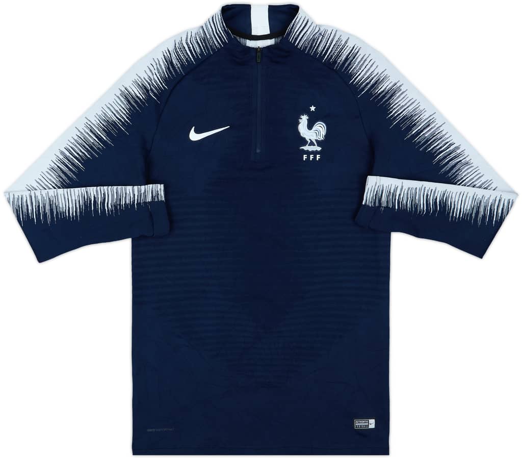 2018-20 France Nike VaporKnit 1/4 Zip Track Top - 6/10 - (S)