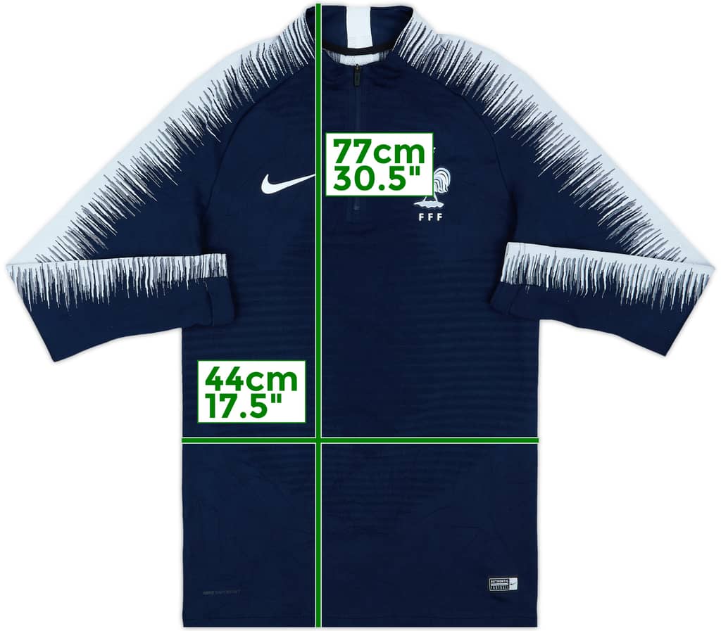 2018-20 France Nike VaporKnit 1/4 Zip Track Top - 6/10 - (S)