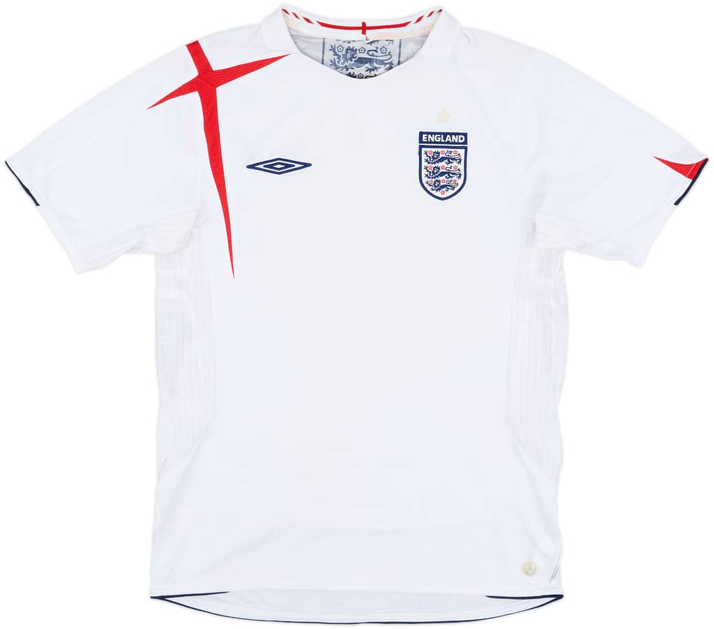 2005-07 England Home Shirt - 5/10 - (M)