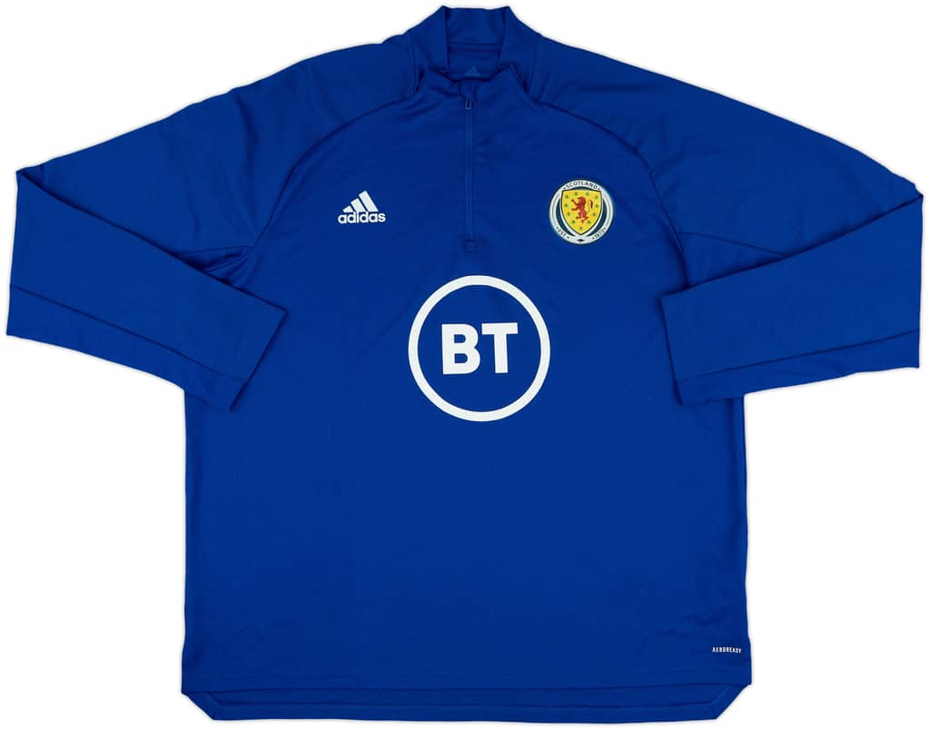 2019-20 Scotland adidas 1/4 Zip Drill Top - 8/10 - (XXL)
