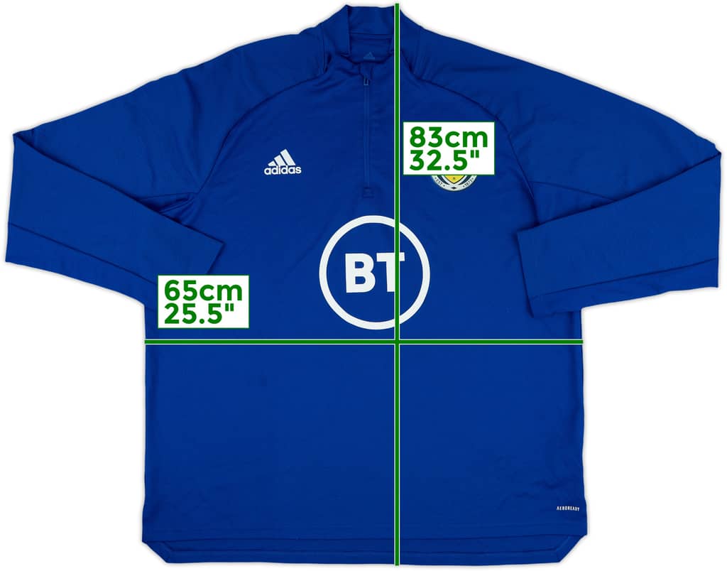 2019-20 Scotland adidas 1/4 Zip Drill Top - 8/10 - (XXL)