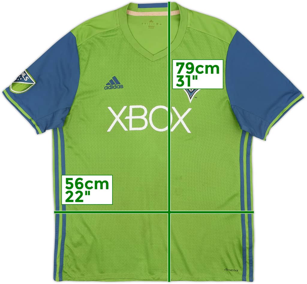 2016 Seattle Sounders Home Shirt - 5/10 - (L)