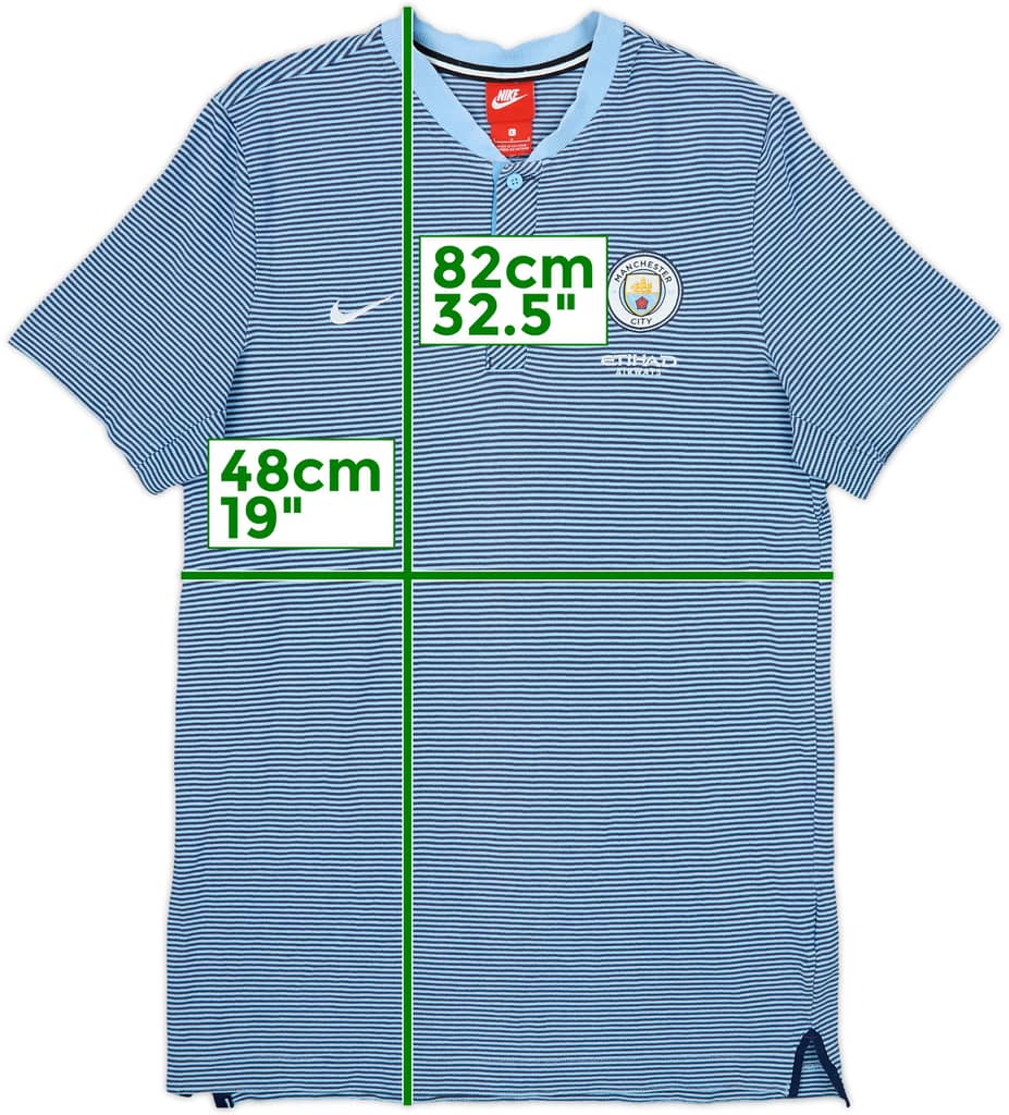 2017-18 Manchester City Nike Polo Shirt - 8/10 - (L)