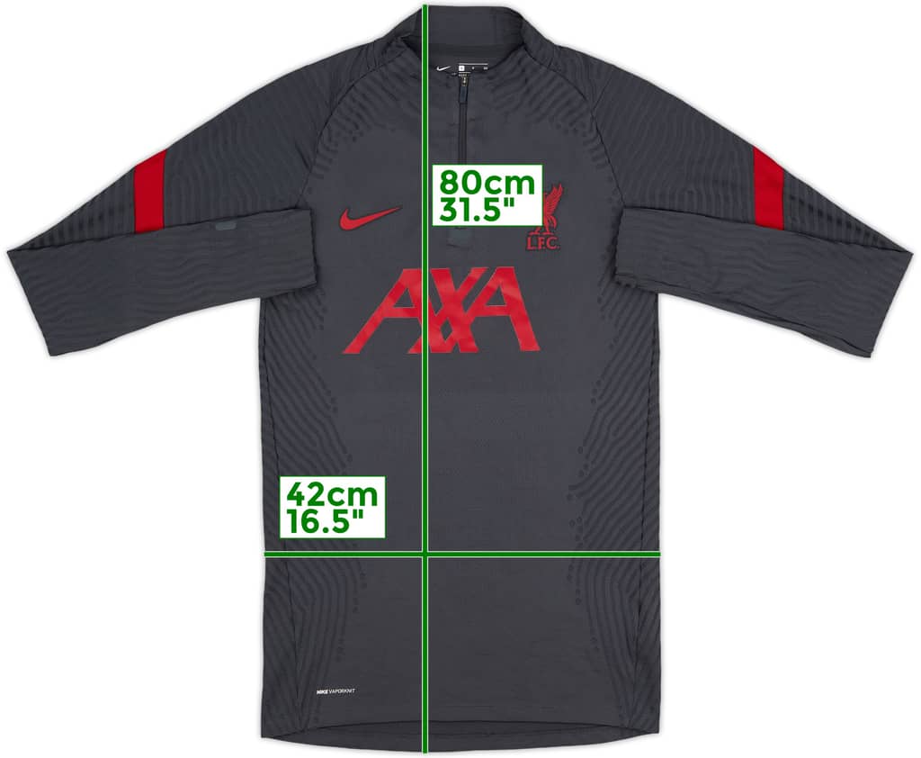 2020-21 Liverpool Nike Vaporknit 1/4 Zip Drill Top - 8/10 - (S)