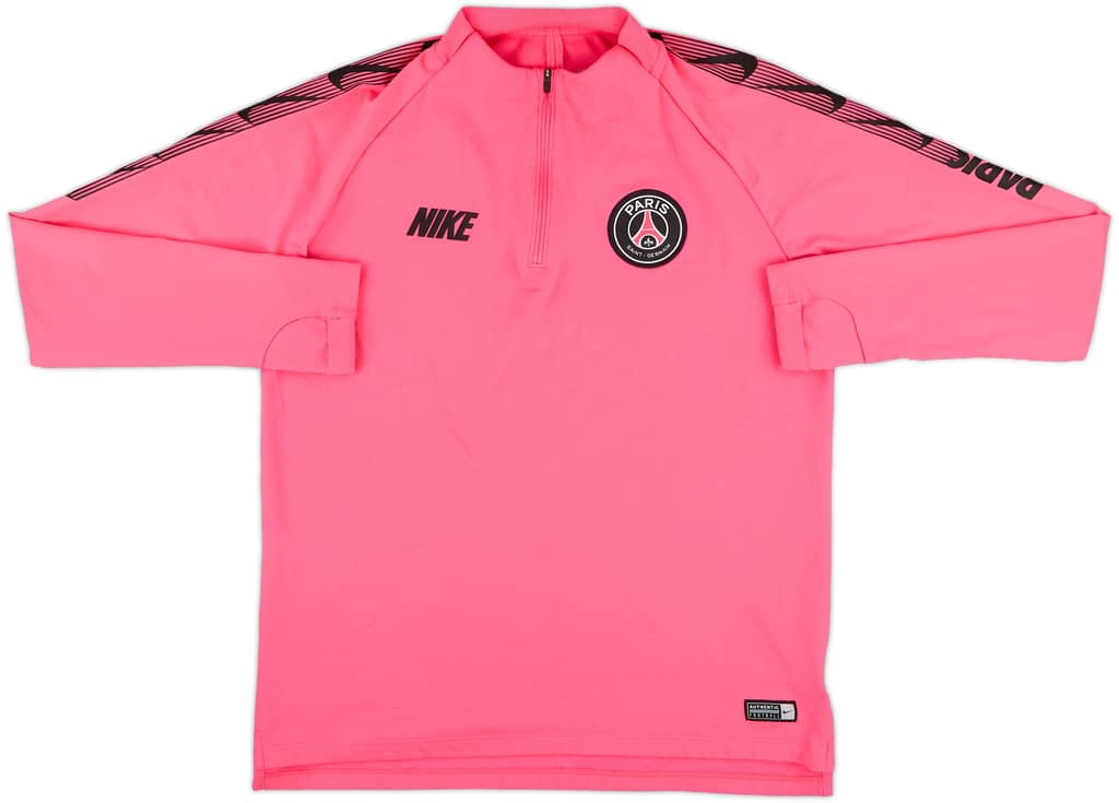2019-20 Paris Saint-Germain Nike 1/4 Zip Training Top - 8/10 - (M)