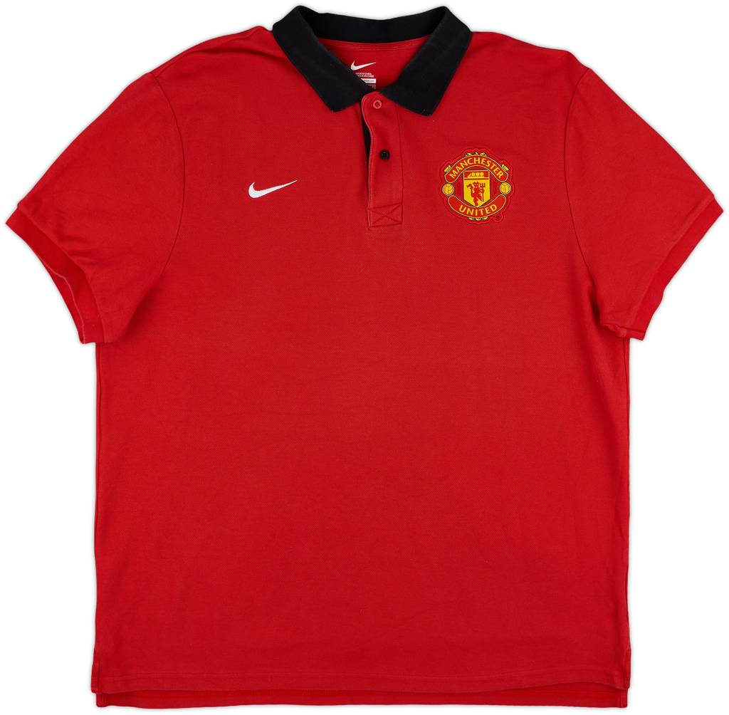 2013-14 Manchester United Nike Polo Shirt - 9/10 - (XL)