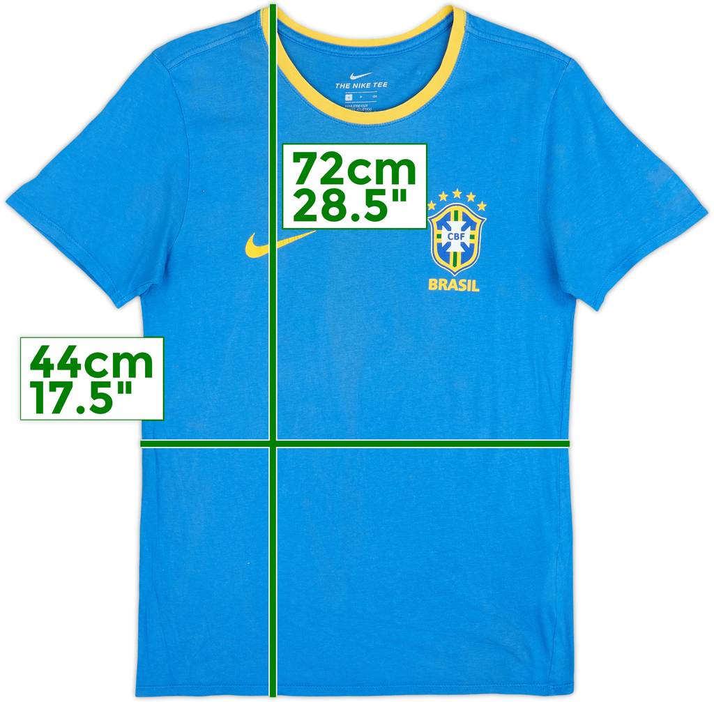 2018-20 Brazil Nike Cotton Tee - 6/10 - (S)