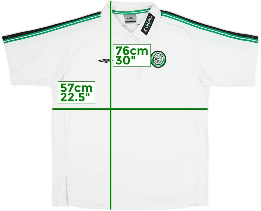2001-02 Celtic Umbro Polo Shirt - 6/10 - (L)