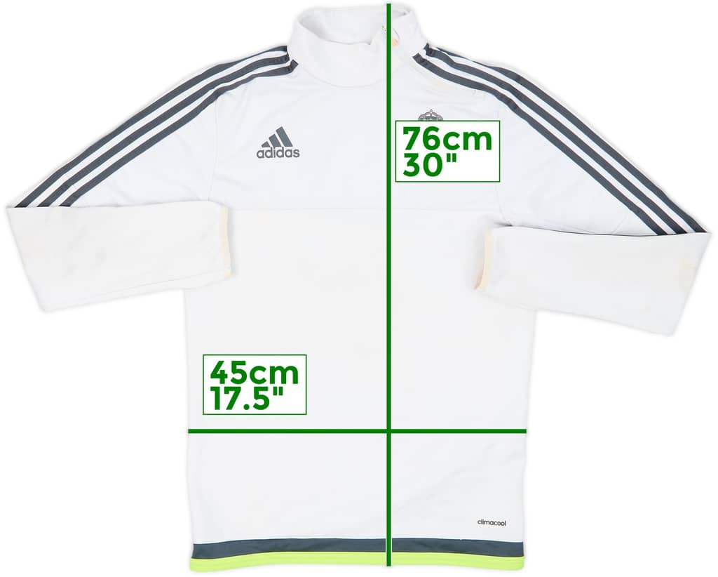 2015-16 Real Madrid adidas 1/4 Zip Drill Top - 5/10 - (S)