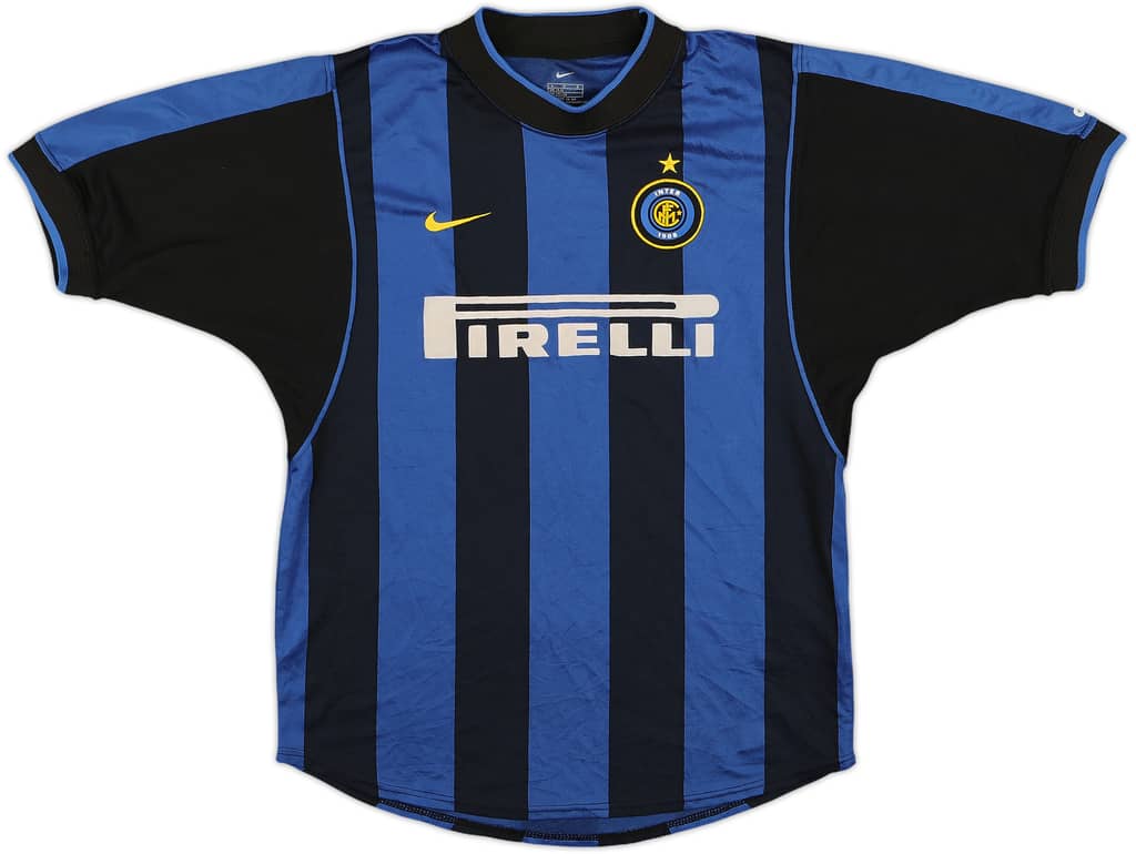 2000-01 Inter Milan Home Shirt - 8/10 - (L.Boys)