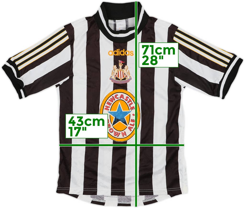 1997-99 Newcastle Home Shirt - 5/10 - (Y)