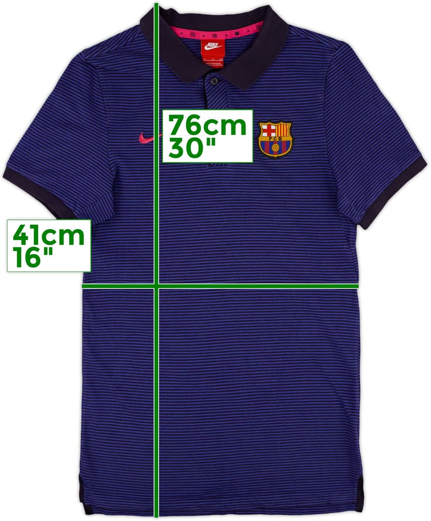 2016-17 Barcelona Nike Polo Shirt - 9/10 - (S)