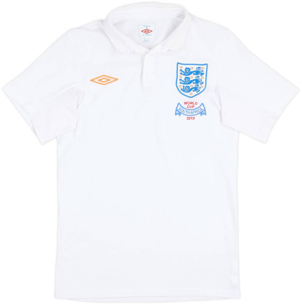 2009-10 England 'World Cup South Africa 2010' Home Shirt - 4/10 - (XS)