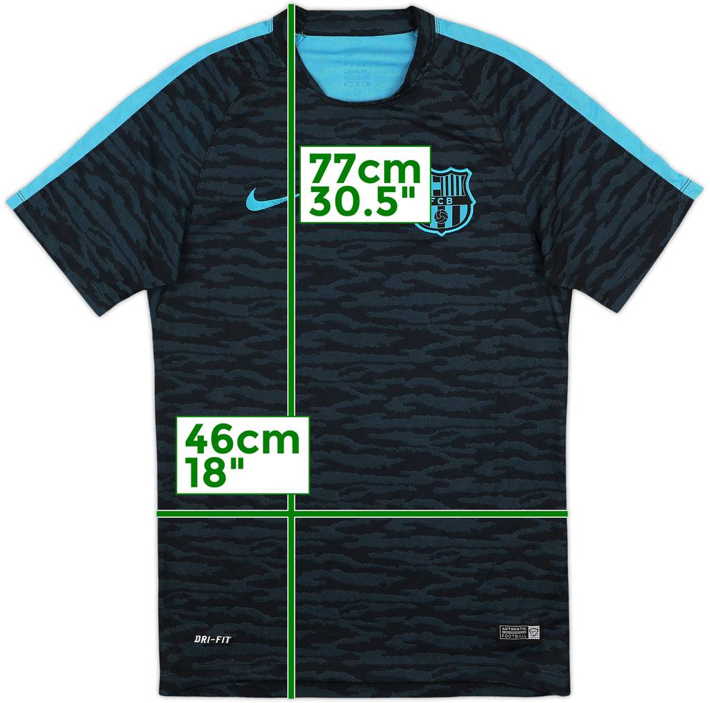 2016-17 Barcelona Nike Training Shirt - 8/10 - (S)