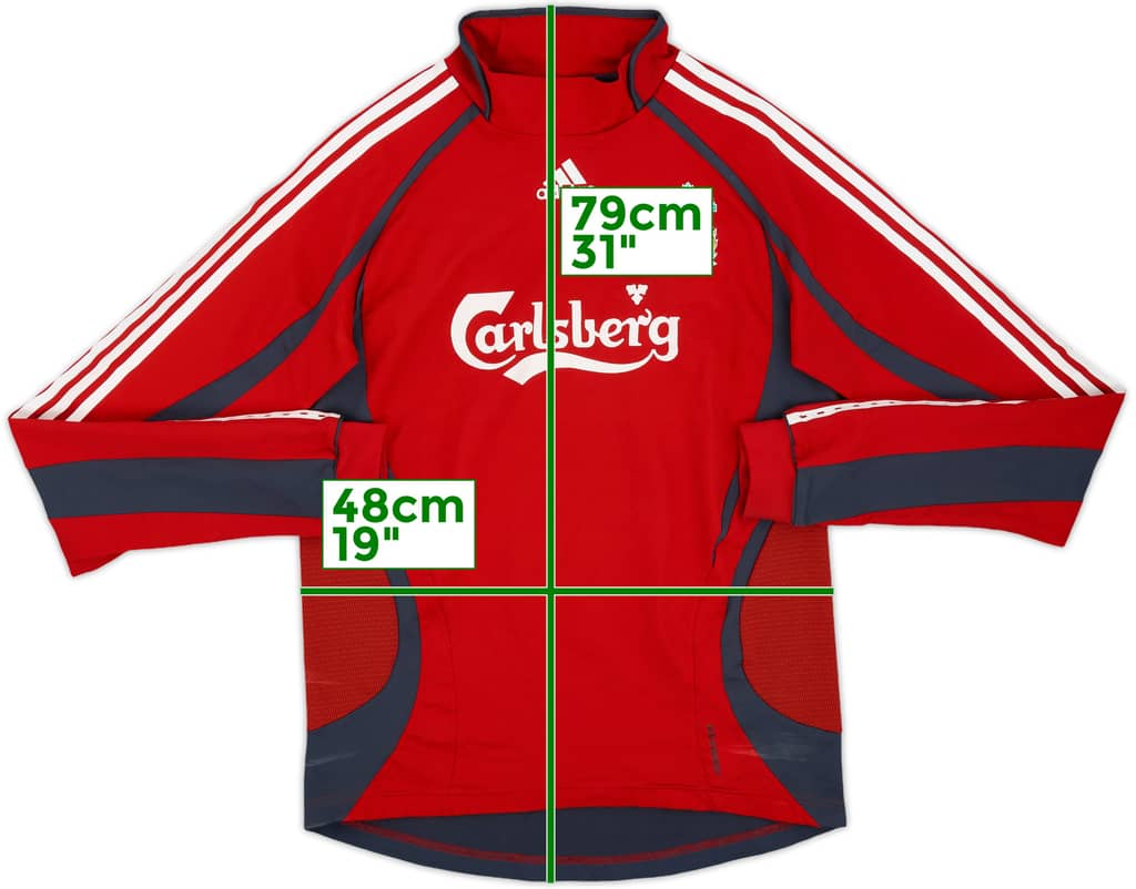 2006-07 Liverpool adidas Drill Top - 8/10 - (M)