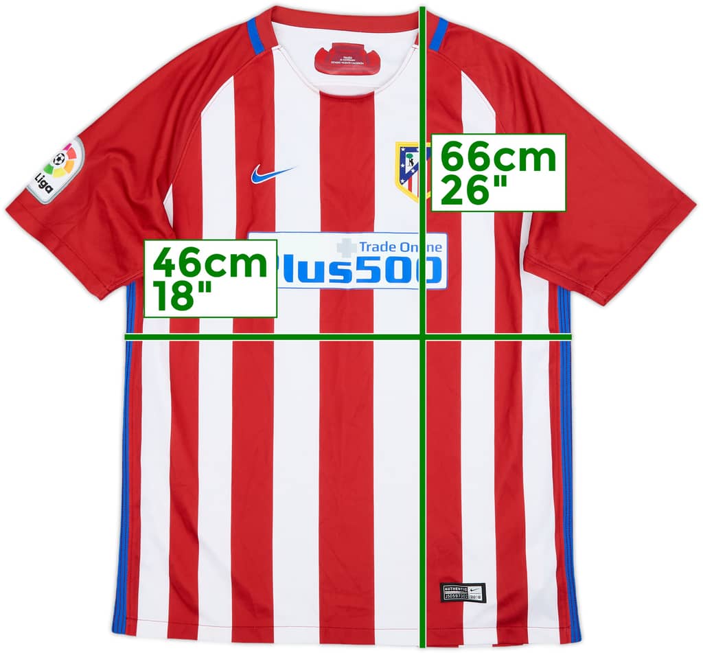 2016-17 Atletico Madrid Home Shirt - 8/10 - (XL.Boys)