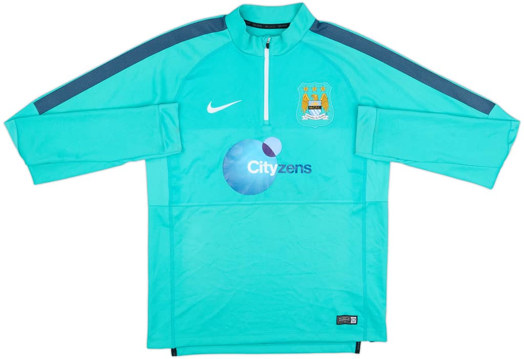 2015-16 Manchester City Nike 1/4 Training Top - 7/10 - (M)