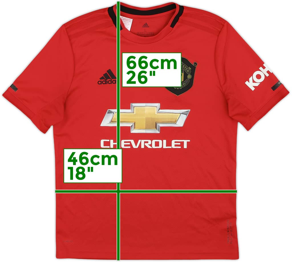 2019-20 Manchester United Home Shirt - 10/10 - (L.Boys)