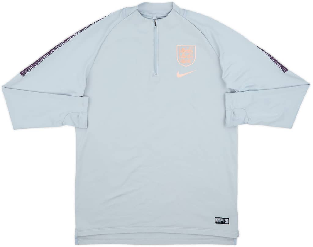 2018-19 England Nike 1/4 Zip Drill Top - 8/10 - (L)