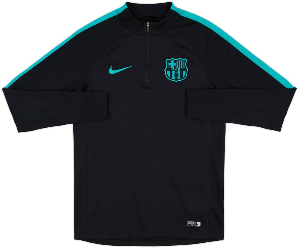 2016-17 Barcelona Nike 1/4 Zip Drill Top - 8/10 - (S)