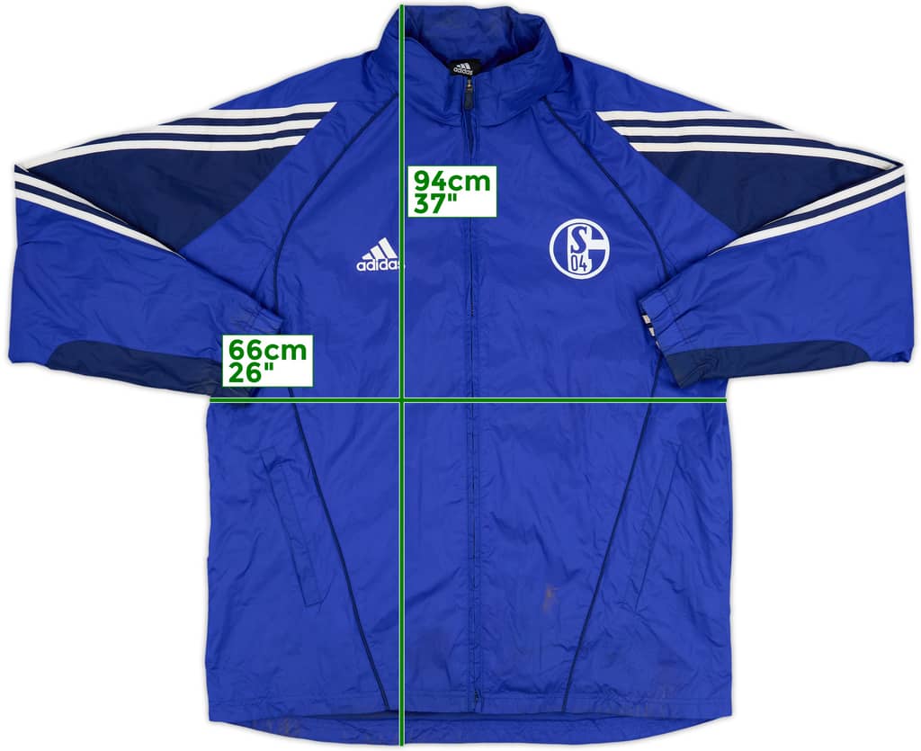 2005-06 Schalke adidas Hooded Rain Jacket - 7/10 - (L)